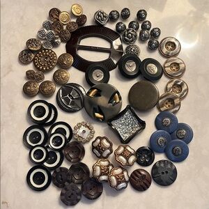 Lot of Statement  bling buttons.